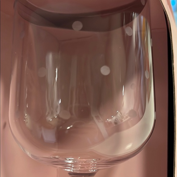 Kate Spade New York Lenox Set Of 4 Larabee Dot Balloon Wine Glasses ~ New In Box - Picture 5 of 8